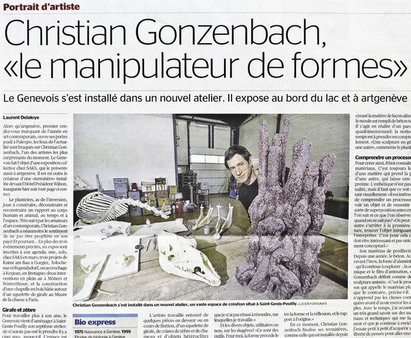 Portrait de l'artiste par Laurent Delaloye